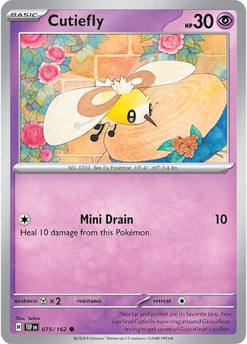 Cutiefly (075/162) [Scarlet & Violet: Temporal Forces] Pokemon Single Pokémon  | Multizone: Comics And Games