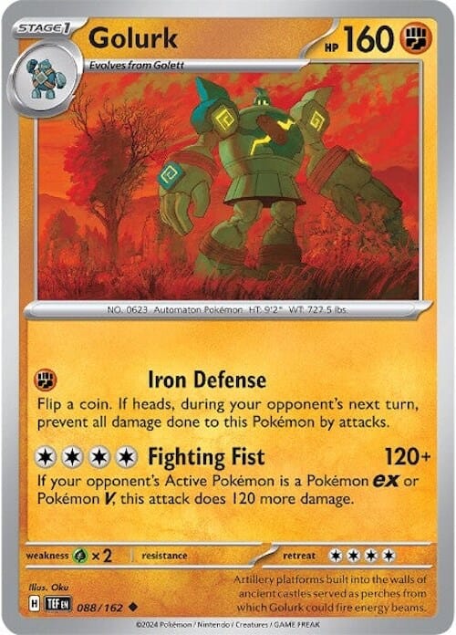 Golurk (088/162) [Scarlet & Violet: Temporal Forces] Pokemon Single Pokémon  | Multizone: Comics And Games