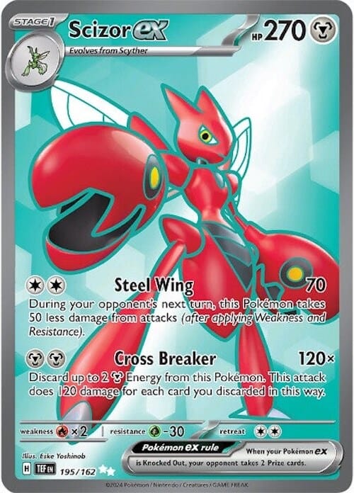 Scizor ex (195/162) [Scarlet & Violet: Temporal Forces] Pokemon Single Pokémon  | Multizone: Comics And Games