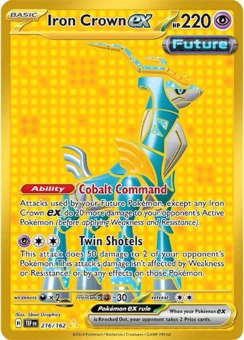 Iron Crown ex (216/162) [Scarlet & Violet: Temporal Forces] Pokemon Single Pokémon  | Multizone: Comics And Games