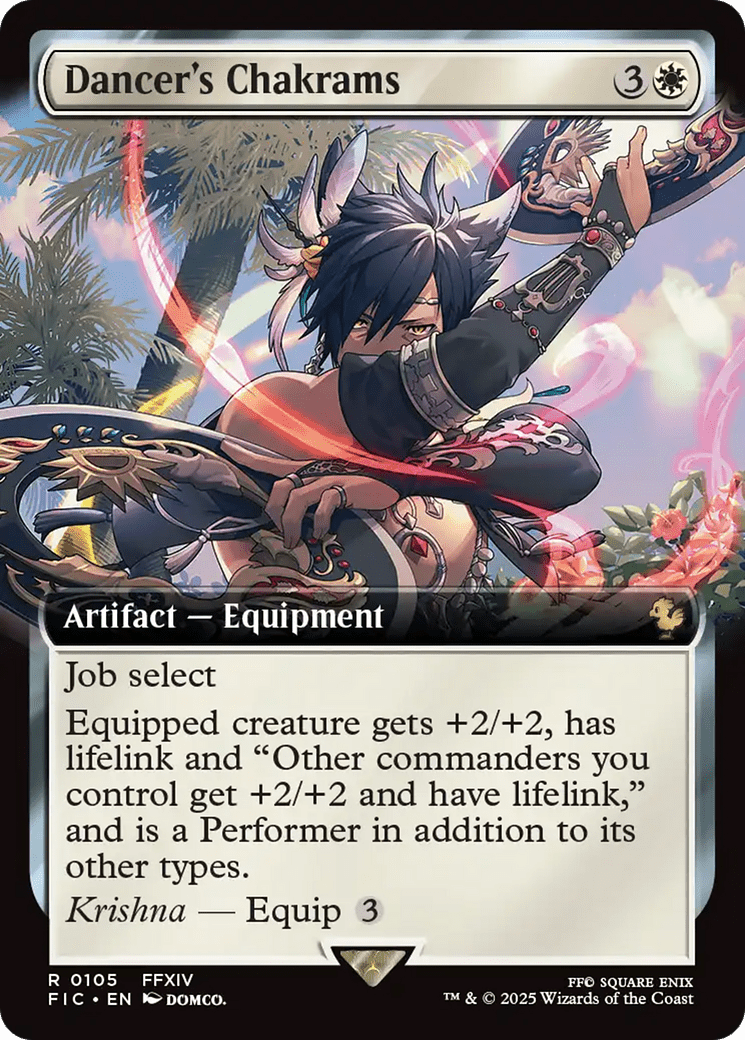 Dancer's Chakrams (Extended Art) [FINAL FANTASY Commander] MTG Single Magic: The Gathering  | Multizone: Comics And Games