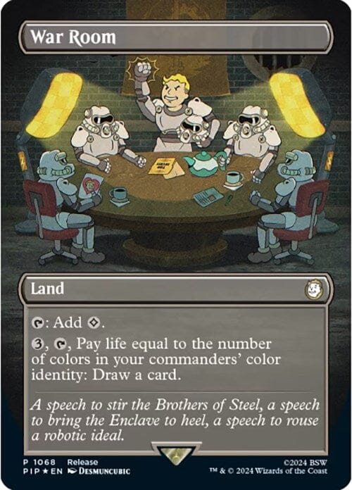 War Room (Borderless) [Fallout Promos] MTG Single Magic: The Gathering  | Multizone: Comics And Games