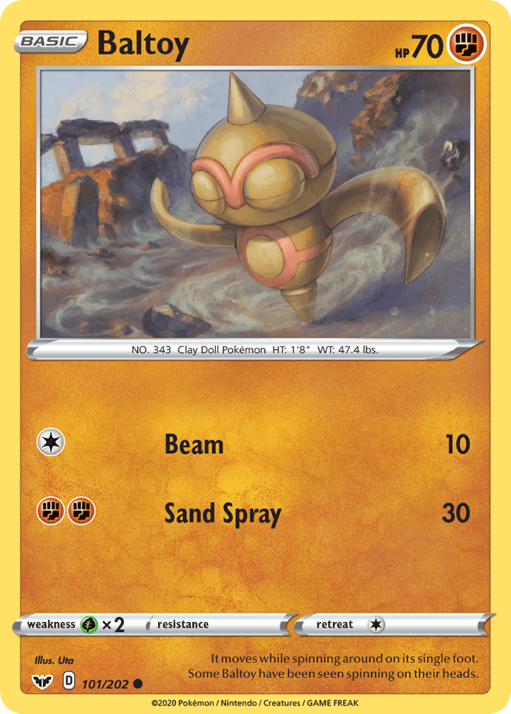 Baltoy (101/202) [Sword & Shield: Base Set] Pokemon Single Pokémon  | Multizone: Comics And Games