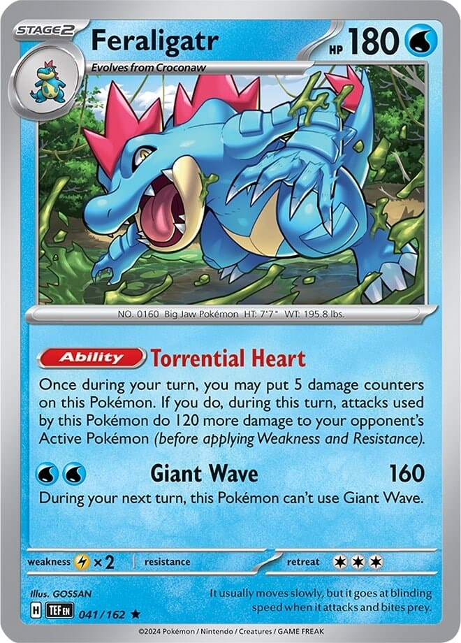 Feraligatr (041/162) (Theme Deck Exclusive) [Scarlet & Violet: Temporal Forces] Pokemon Single Pokémon  | Multizone: Comics And Games
