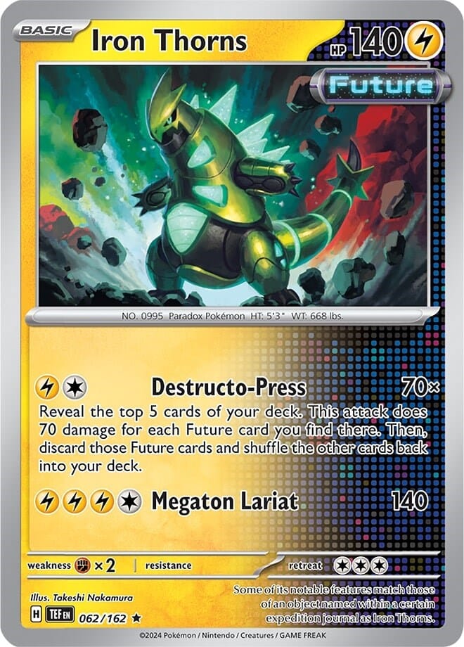 Iron Thorns (062/162) (Theme Deck Exclusive) [Scarlet & Violet: Temporal Forces] Pokemon Single Pokémon  | Multizone: Comics And Games