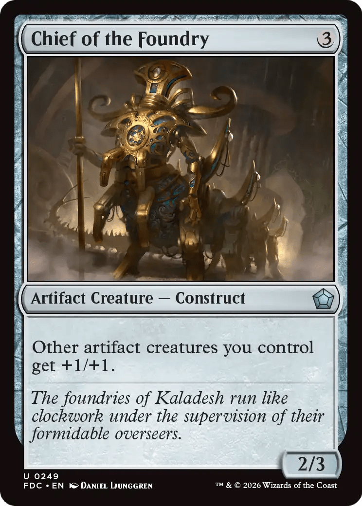 Chief of the Foundry [Foundations Commander] MTG Single Magic: The Gathering  | Multizone: Comics And Games