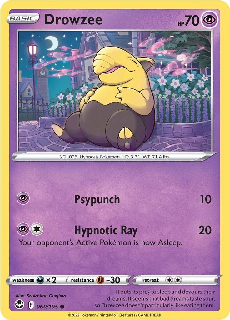 Drowzee (060/195) [Sword & Shield: Silver Tempest] Pokemon Single Pokémon  | Multizone: Comics And Games