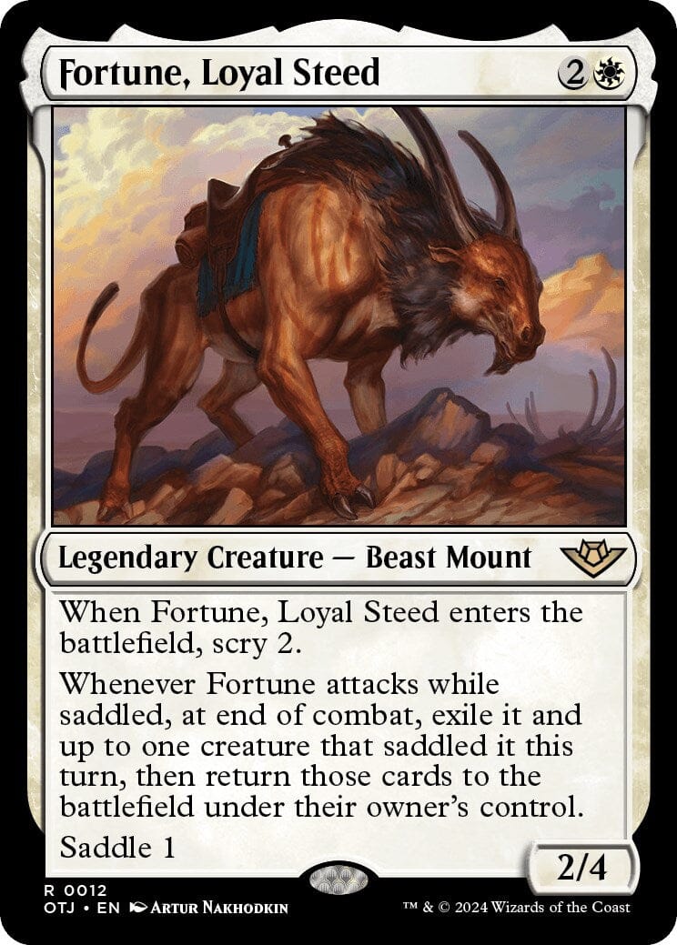 Fortune, Loyal Steed [Outlaws of Thunder Junction] MTG Single Magic: The Gathering  | Multizone: Comics And Games