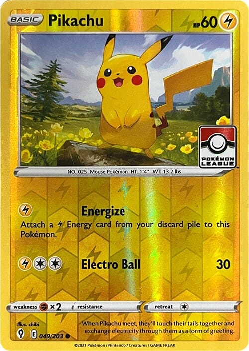 Pikachu (049/203) (2023 2024 League Promo) [League & Championship Cards] Pokemon Single Pokémon  | Multizone: Comics And Games