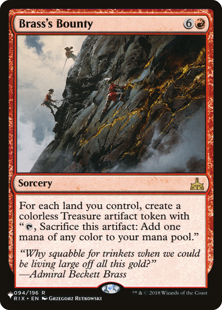 Brass's Bounty [The List] MTG Single Magic: The Gathering  | Multizone: Comics And Games