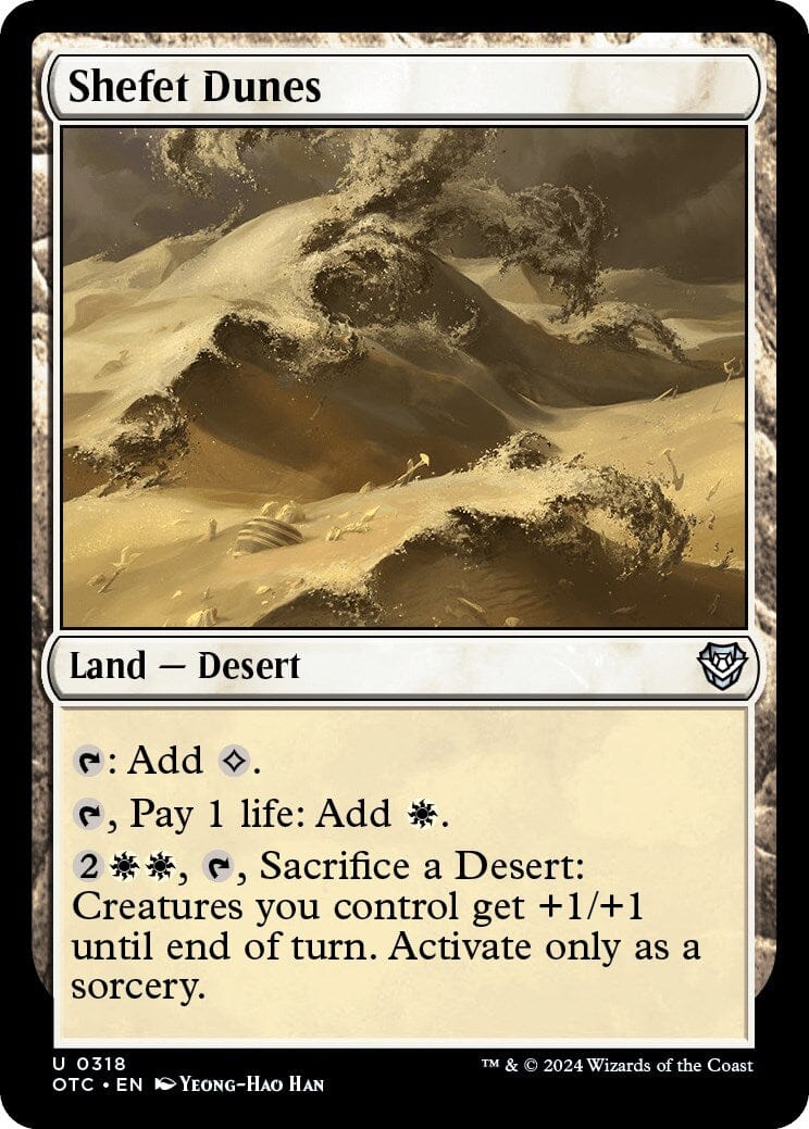 Shefet Dunes [Outlaws of Thunder Junction Commander] MTG Single Magic: The Gathering  | Multizone: Comics And Games