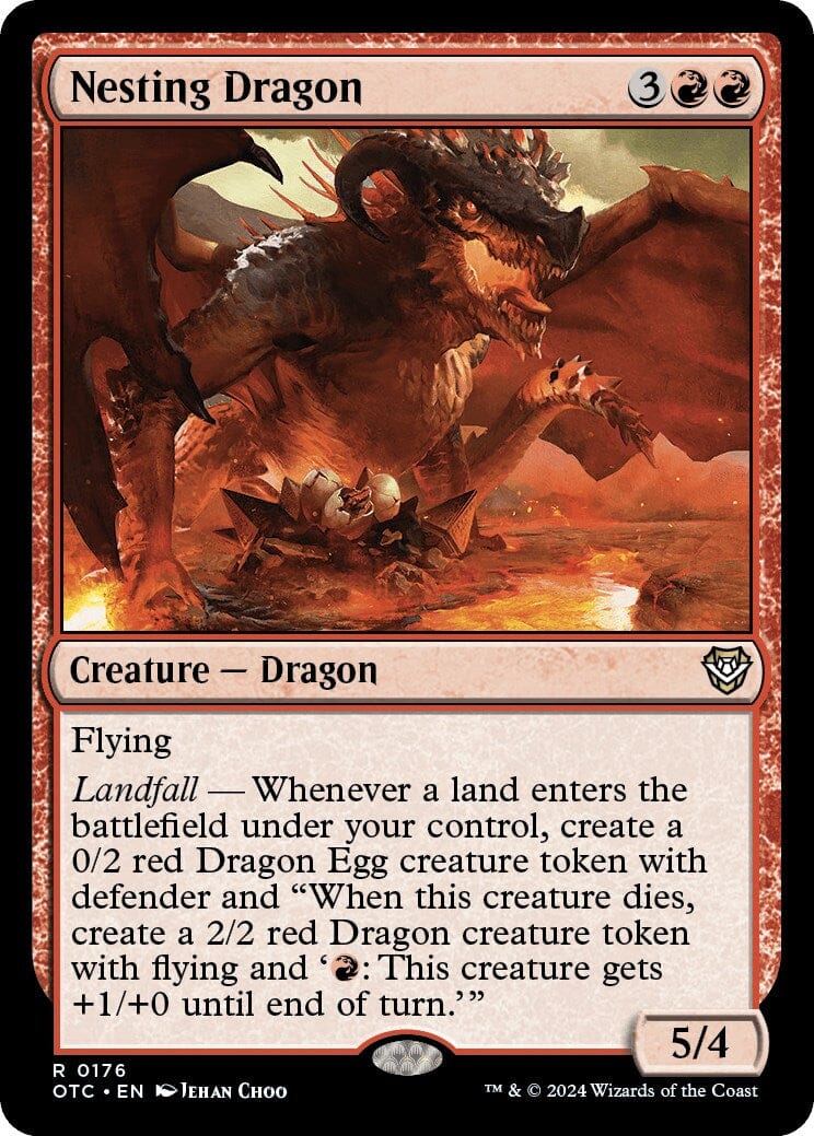 Nesting Dragon [Outlaws of Thunder Junction Commander] MTG Single Magic: The Gathering  | Multizone: Comics And Games