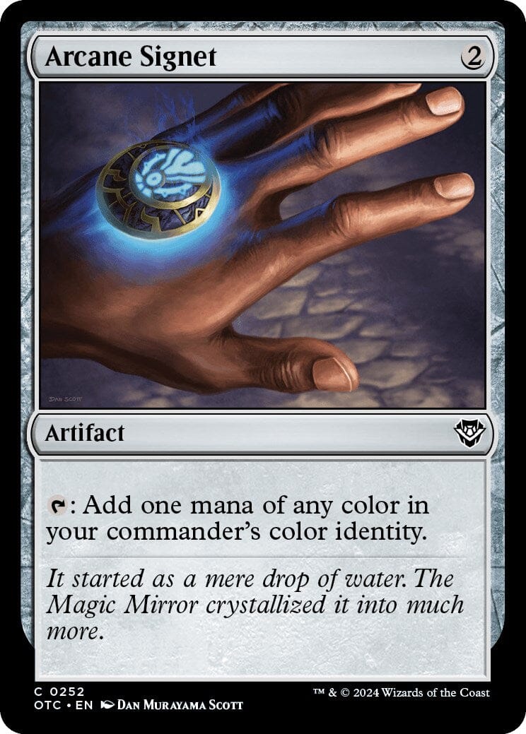 Arcane Signet [Outlaws of Thunder Junction Commander] MTG Single Magic: The Gathering  | Multizone: Comics And Games