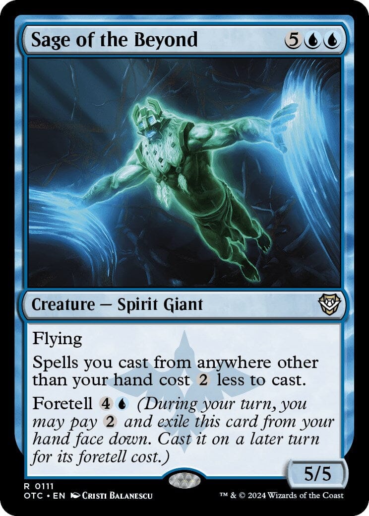 Sage of the Beyond [Outlaws of Thunder Junction Commander] MTG Single Magic: The Gathering  | Multizone: Comics And Games