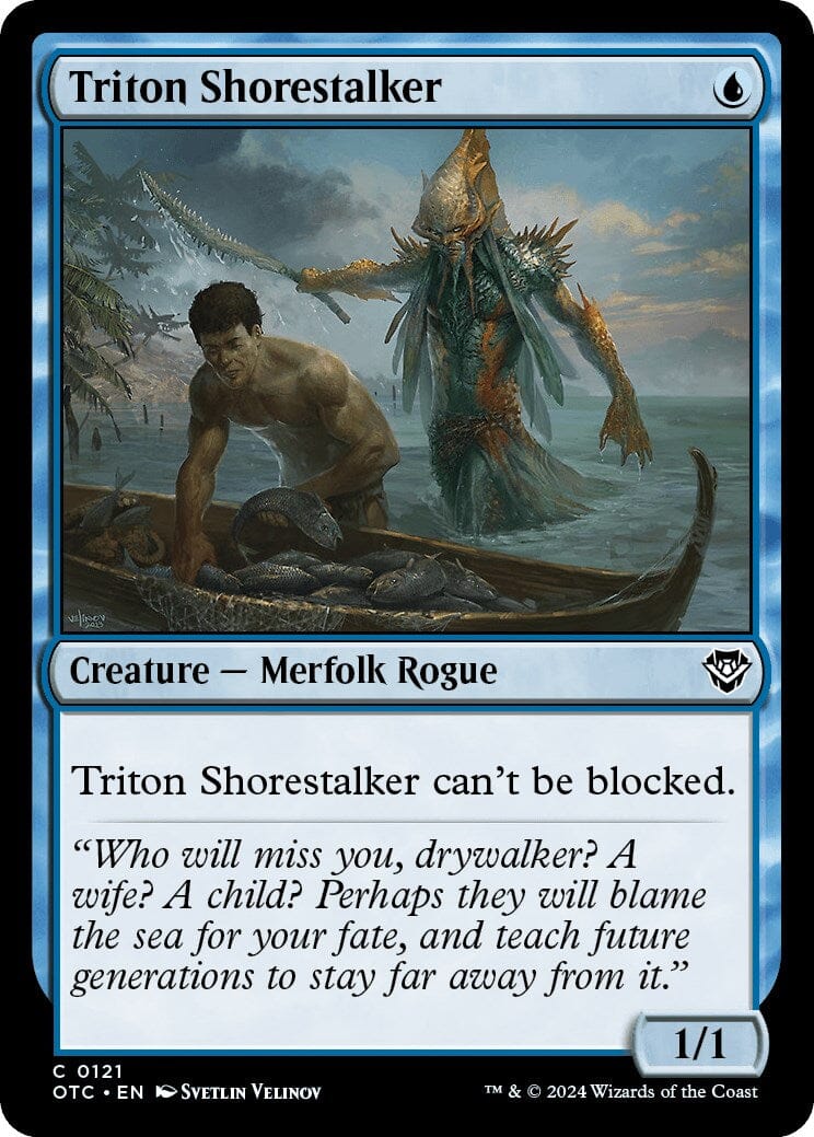 Triton Shorestalker [Outlaws of Thunder Junction Commander] MTG Single Magic: The Gathering  | Multizone: Comics And Games