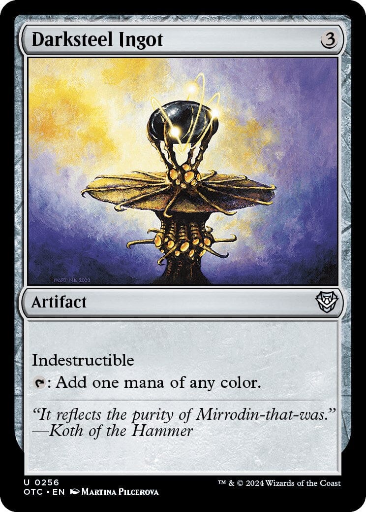 Darksteel Ingot [Outlaws of Thunder Junction Commander] MTG Single Magic: The Gathering  | Multizone: Comics And Games