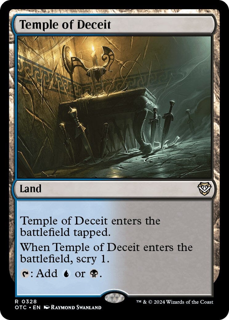 Temple of Deceit [Outlaws of Thunder Junction Commander] MTG Single Magic: The Gathering  | Multizone: Comics And Games