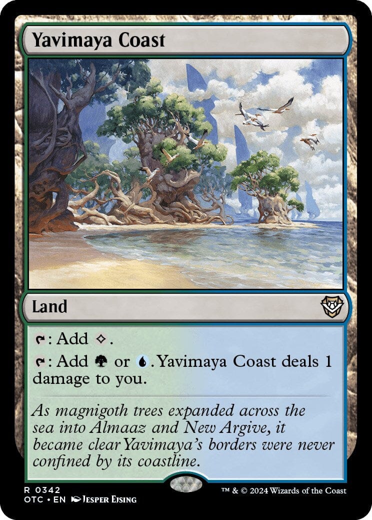 Yavimaya Coast [Outlaws of Thunder Junction Commander] MTG Single Magic: The Gathering  | Multizone: Comics And Games