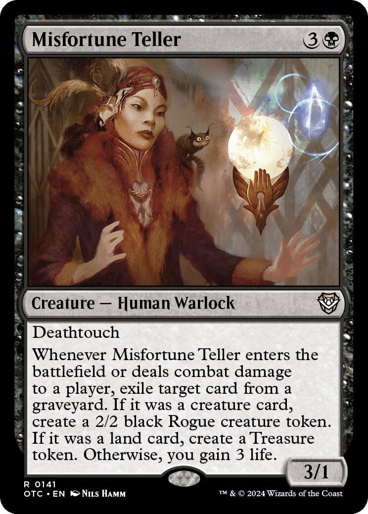 Misfortune Teller [Outlaws of Thunder Junction Commander] MTG Single Magic: The Gathering  | Multizone: Comics And Games