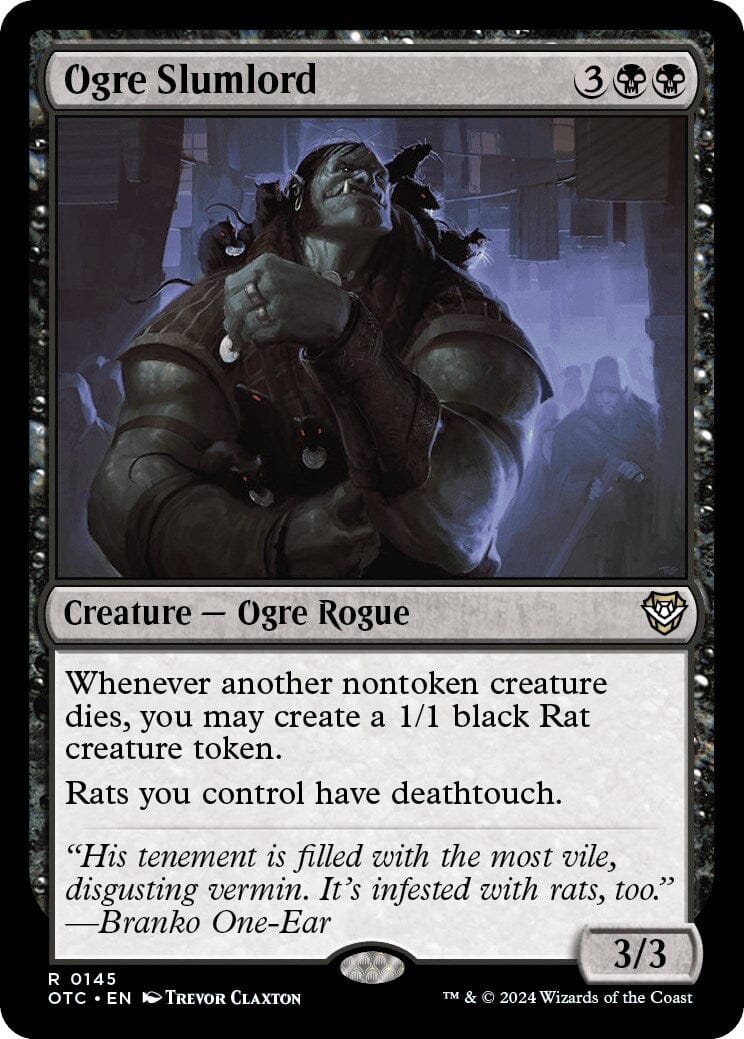 Ogre Slumlord [Outlaws of Thunder Junction Commander] MTG Single Magic: The Gathering  | Multizone: Comics And Games