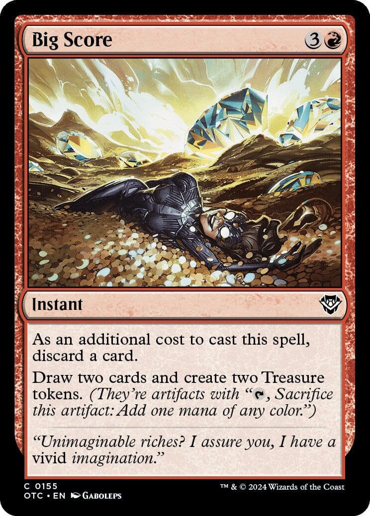 Big Score [Outlaws of Thunder Junction Commander] MTG Single Magic: The Gathering  | Multizone: Comics And Games