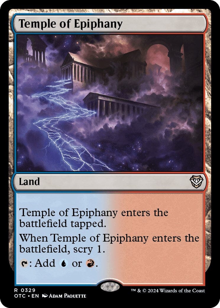 Temple of Epiphany [Outlaws of Thunder Junction Commander] MTG Single Magic: The Gathering  | Multizone: Comics And Games