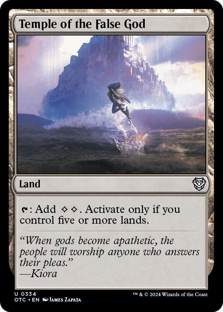 Temple of the False God [Outlaws of Thunder Junction Commander] MTG Single Magic: The Gathering  | Multizone: Comics And Games