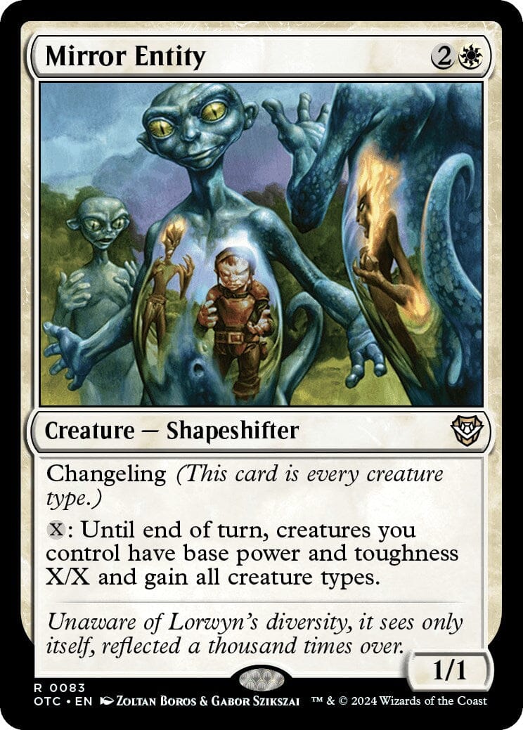 Mirror Entity [Outlaws of Thunder Junction Commander] MTG Single Magic: The Gathering  | Multizone: Comics And Games