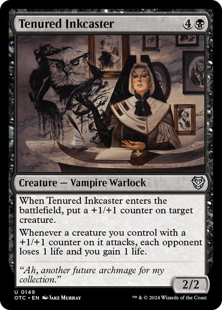 Tenured Inkcaster [Outlaws of Thunder Junction Commander] MTG Single Magic: The Gathering  | Multizone: Comics And Games