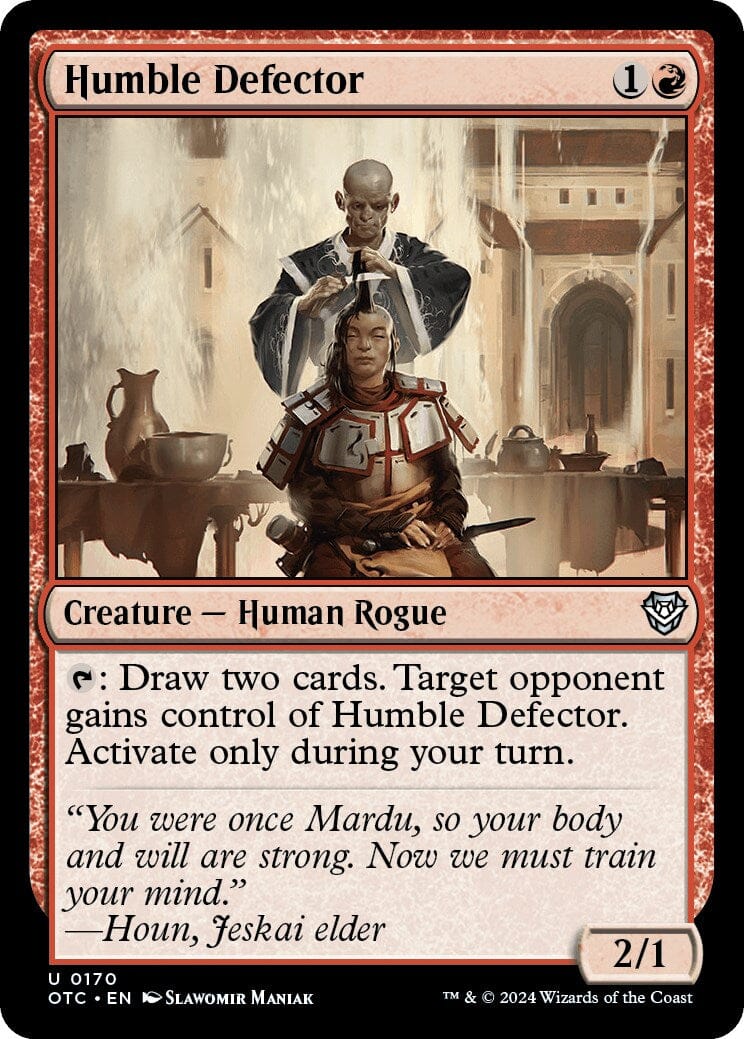 Humble Defector [Outlaws of Thunder Junction Commander] MTG Single Magic: The Gathering  | Multizone: Comics And Games