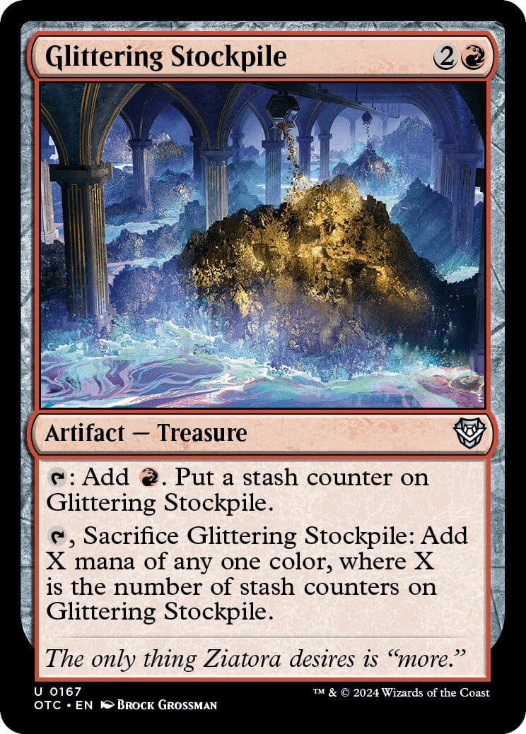 Glittering Stockpile [Outlaws of Thunder Junction Commander] MTG Single Magic: The Gathering  | Multizone: Comics And Games