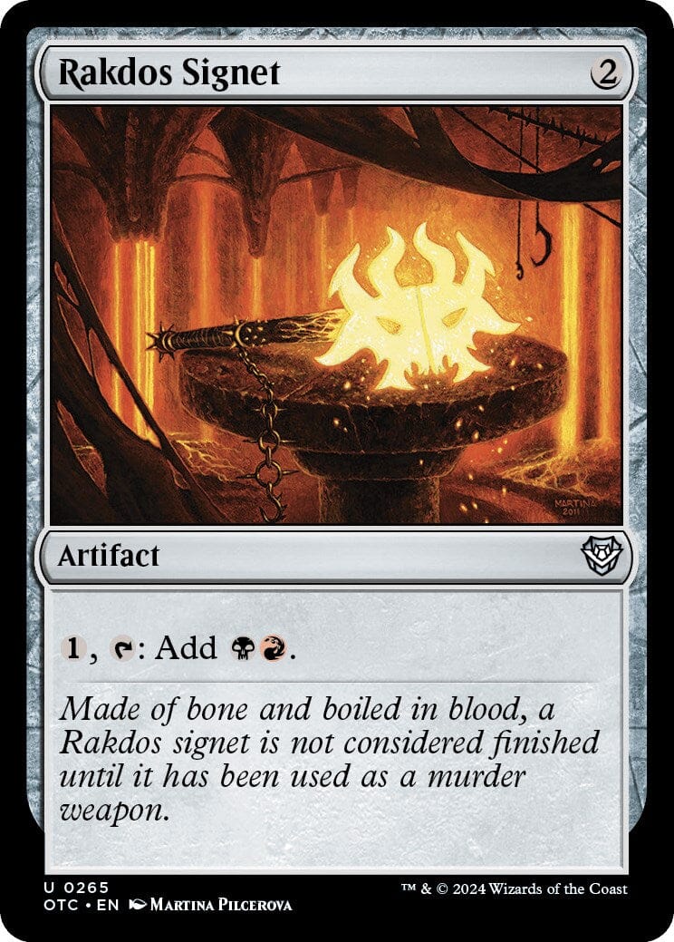 Rakdos Signet [Outlaws of Thunder Junction Commander] MTG Single Magic: The Gathering  | Multizone: Comics And Games