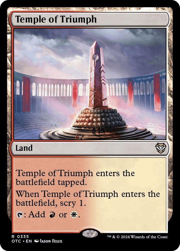 Temple of Triumph [Outlaws of Thunder Junction Commander] MTG Single Magic: The Gathering  | Multizone: Comics And Games