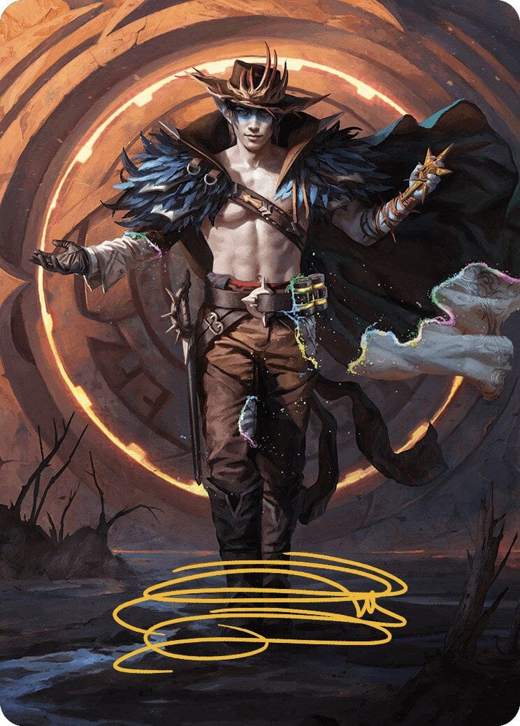 Oko, the Ringleader Art Card (29/54) (Gold-Stamped Signature) [Outlaws of Thunder Junction Art Series] MTG Single Magic: The Gathering  | Multizone: Comics And Games