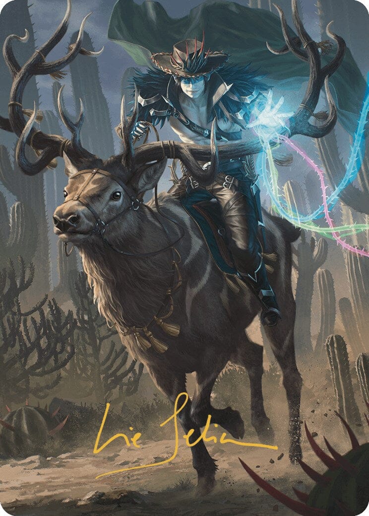 Oko, the Ringleader Art Card (54/54) (Gold-Stamped Signature) [Outlaws of Thunder Junction Art Series] MTG Single Magic: The Gathering  | Multizone: Comics And Games