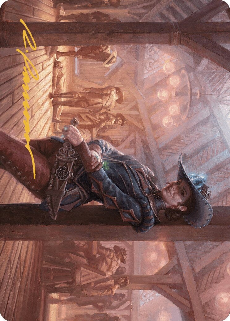 Marchesa, Dealer of Death Art Card (Gold-Stamped Signature) [Outlaws of Thunder Junction Art Series] MTG Single Magic: The Gathering  | Multizone: Comics And Games