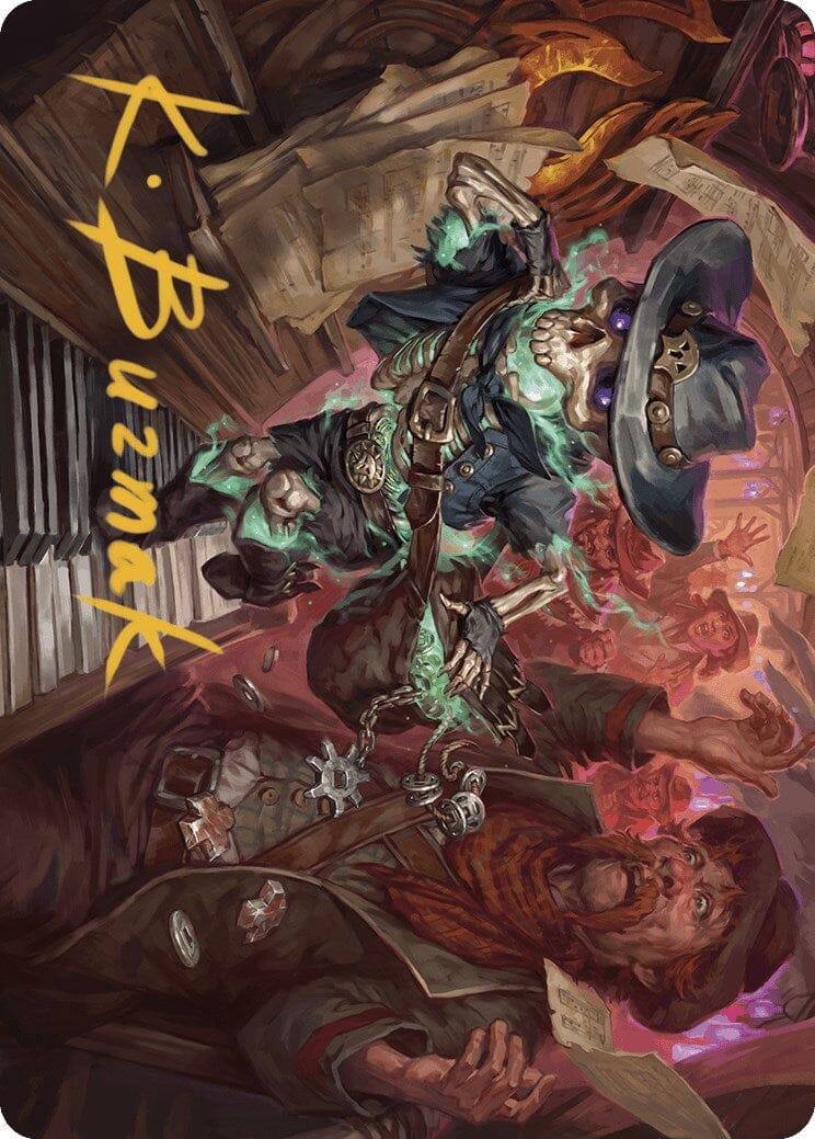 Tinybones, the Pickpocket Art Card (Gold-Stamped Signature) [Outlaws of Thunder Junction Art Series] MTG Single Magic: The Gathering  | Multizone: Comics And Games