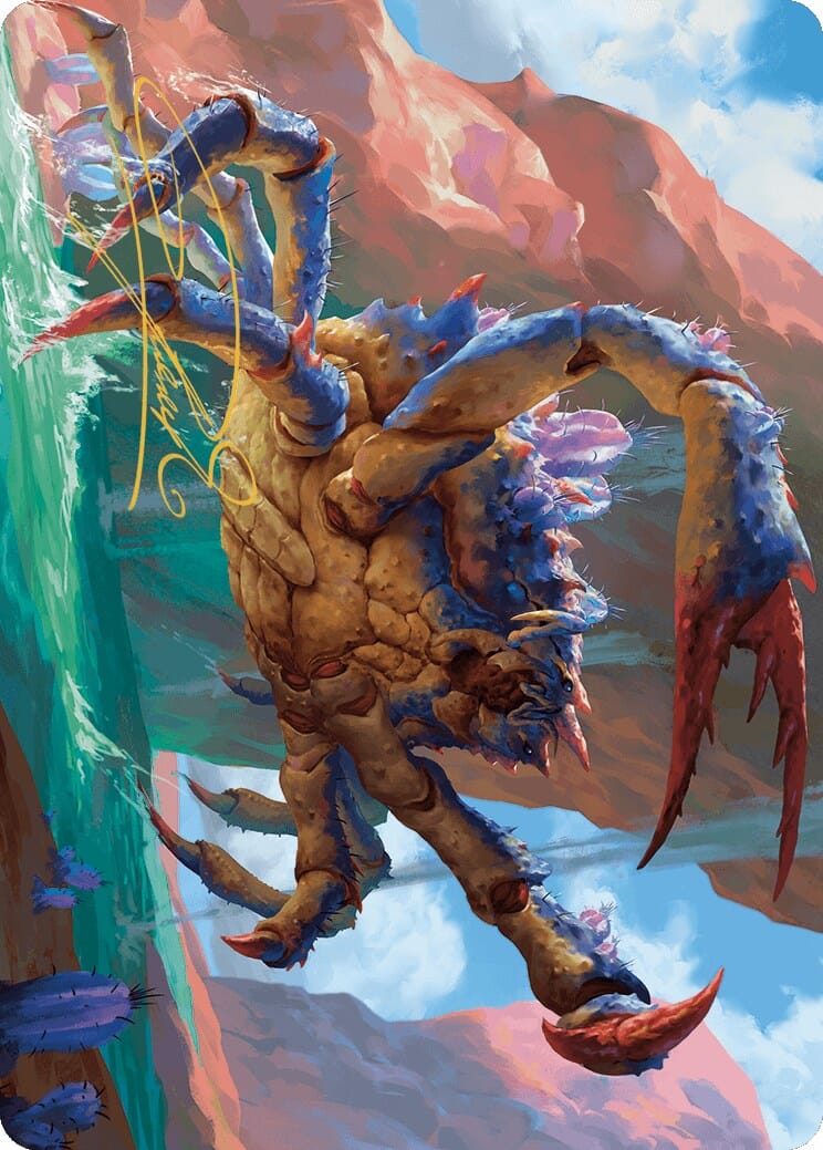 Canyon Crab Art Card (Gold-Stamped Signature) [Outlaws of Thunder Junction Art Series] MTG Single Magic: The Gathering  | Multizone: Comics And Games
