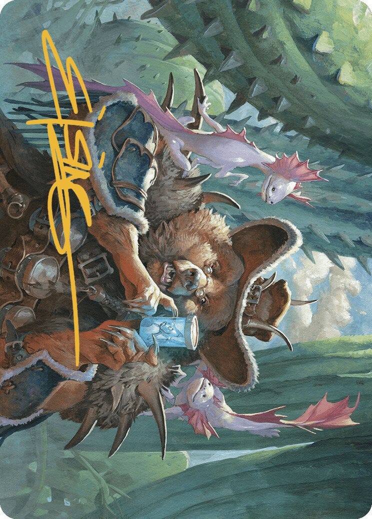 Doc Aurlock, Grizzled Genius Art Card (Gold-Stamped Signature) [Outlaws of Thunder Junction Art Series] MTG Single Magic: The Gathering  | Multizone: Comics And Games