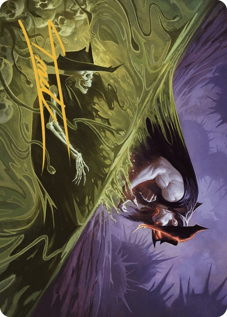 Pillage the Bog Art Card (Gold-Stamped Signature) [Outlaws of Thunder Junction Art Series] MTG Single Magic: The Gathering  | Multizone: Comics And Games