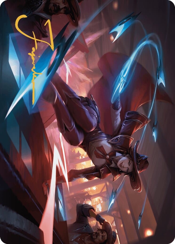 Slick Sequence Art Card (Gold-Stamped Signature) [Outlaws of Thunder Junction Art Series] MTG Single Magic: The Gathering  | Multizone: Comics And Games