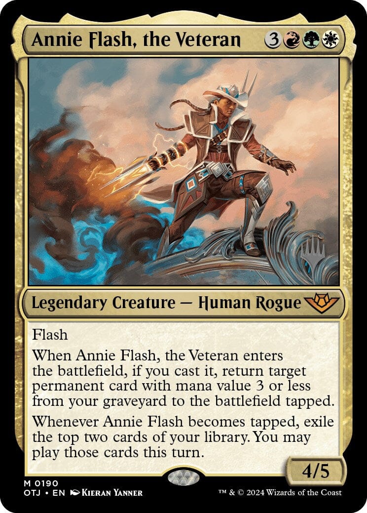Annie Flash, the Veteran (Promo Pack) [Outlaws of Thunder Junction Promos] MTG Single Magic: The Gathering  | Multizone: Comics And Games