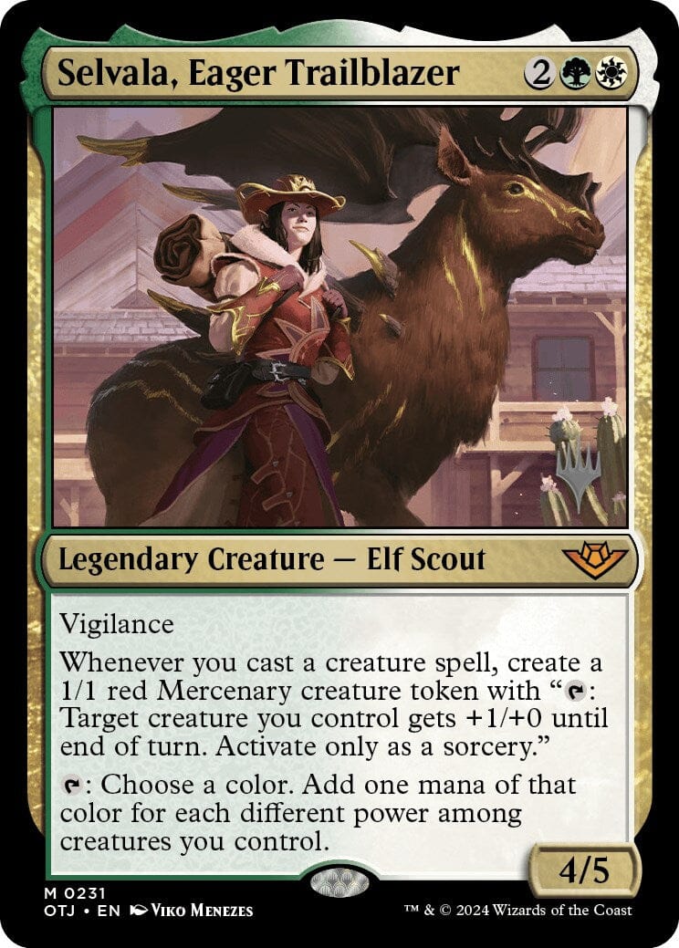 Selvala, Eager Trailblazer (Promo Pack) [Outlaws of Thunder Junction Promos] MTG Single Magic: The Gathering  | Multizone: Comics And Games