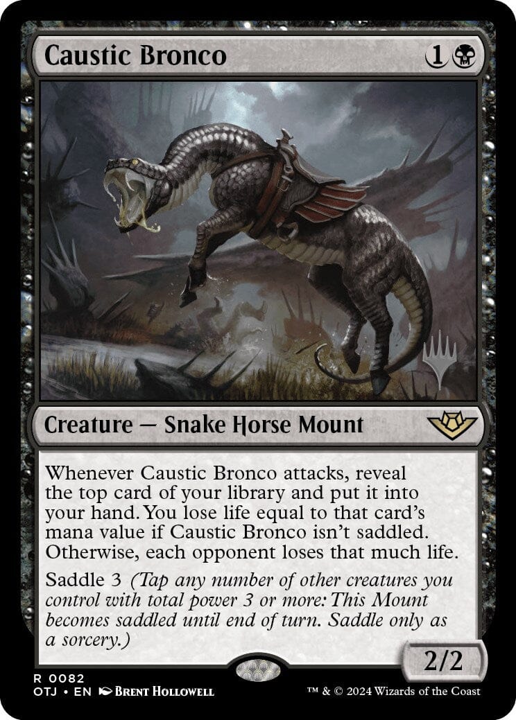 Caustic Bronco (Promo Pack) [Outlaws of Thunder Junction Promos] MTG Single Magic: The Gathering  | Multizone: Comics And Games