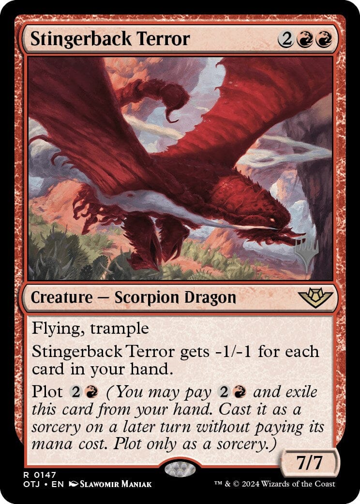 Stingerback Terror (Promo Pack) [Outlaws of Thunder Junction Promos] MTG Single Magic: The Gathering  | Multizone: Comics And Games