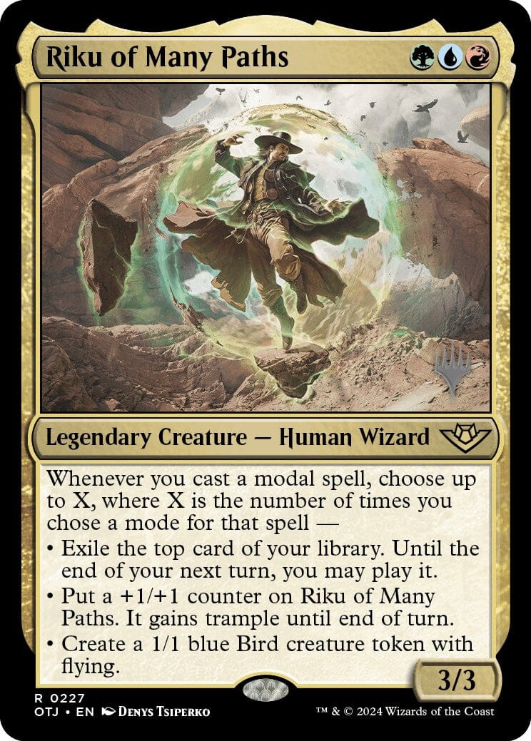 Riku of Many Paths (Promo Pack) [Outlaws of Thunder Junction Promos] MTG Single Magic: The Gathering  | Multizone: Comics And Games