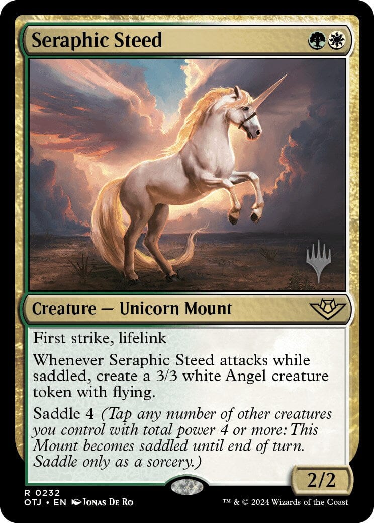 Seraphic Steed (Promo Pack) [Outlaws of Thunder Junction Promos] MTG Single Magic: The Gathering  | Multizone: Comics And Games