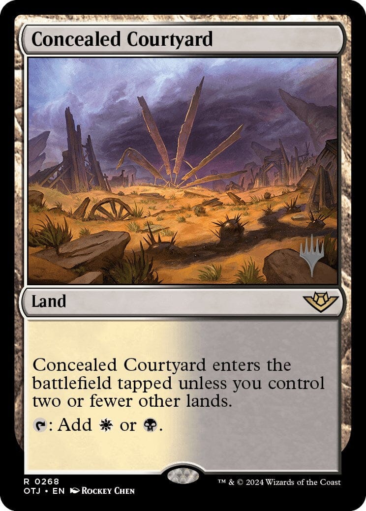 Concealed Courtyard (Promo Pack) [Outlaws of Thunder Junction Promos] MTG Single Magic: The Gathering  | Multizone: Comics And Games