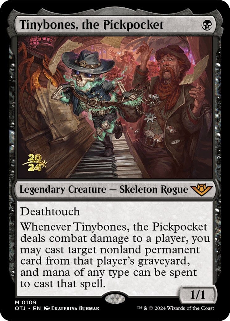Tinybones, the Pickpocket [Outlaws of Thunder Junction Prerelease Promos] MTG Single Magic: The Gathering  | Multizone: Comics And Games