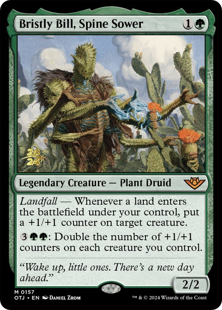 Bristly Bill, Spine Sower [Outlaws of Thunder Junction Prerelease Promos] MTG Single Magic: The Gathering  | Multizone: Comics And Games